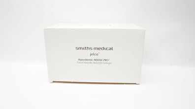 Smiths Medical 43125-1 Fixed Ndle Insulin Syringe 1ml 31G x 1/4inch - Box of 100